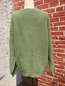 Pistachio  V neck sweater