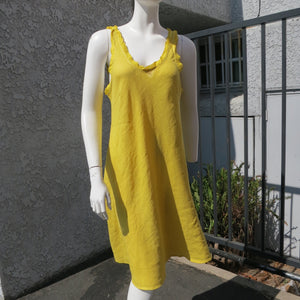 Bias A- line linen dress